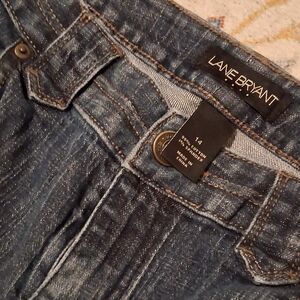 Lane Bryant Dark Indigo Trouser Jeans